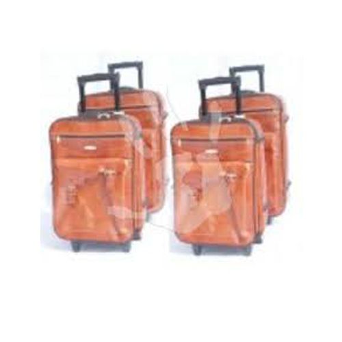 Trolley Travel Bag 4-Piece Set Leather (BETH)