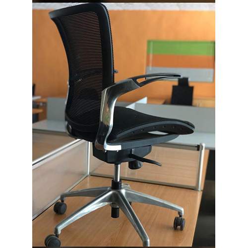 DELUXE EXECUTIVE LEATHER OFFICE CHAIR|BLACK - Medium