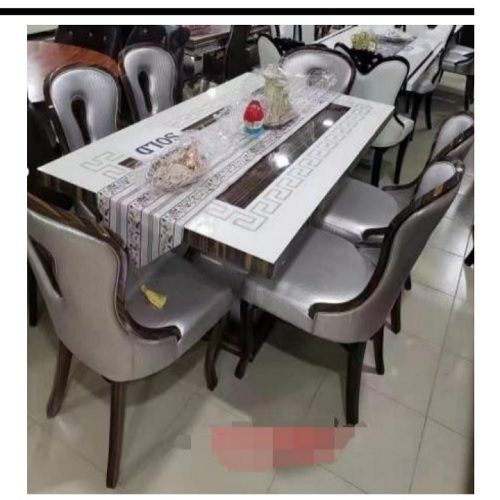 QUALITY WHITE & ASH DINING SET - AVAILABLE (SOFU)