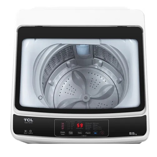 TCL WASHING MACHINE | TCL F708FLS 8KG Top Load Automatic Washing Machine| Grey Colour