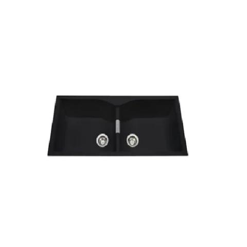 KITCHENCRAFT SINK D/BOWL BLACK SH8650G/B