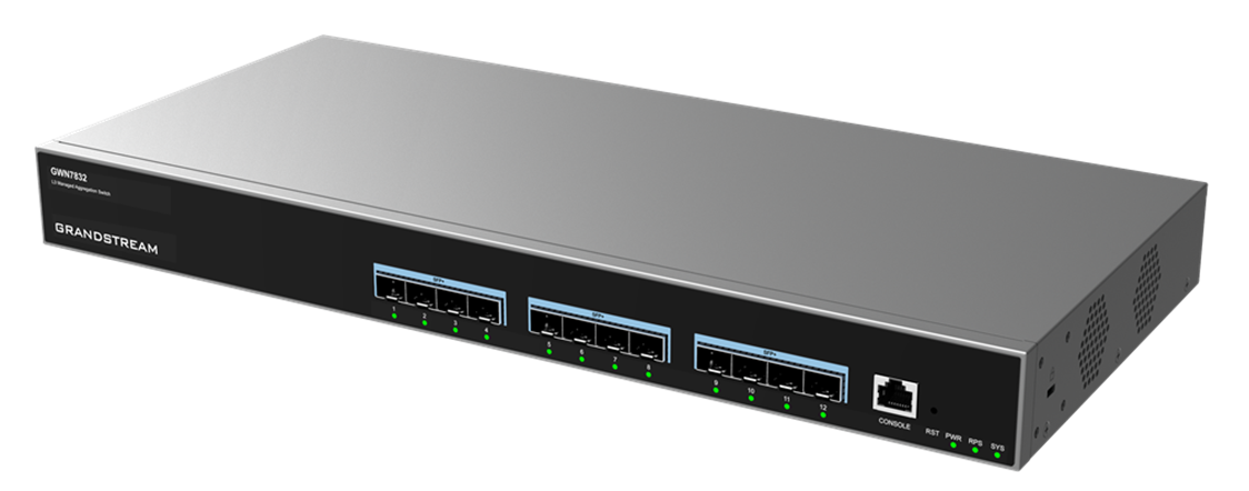 Grandstream GWN7832 12Ports 10G SFP Layer 3 Aggregation Managed Switch