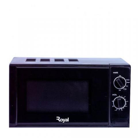 Royal 20 litre Black Manual Microwave Oven (RMW20BHP)