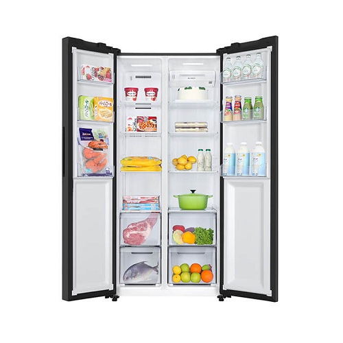 Haier Thermocool HRF-520IBS BLK 520 Litres Side By Side Refrigerator