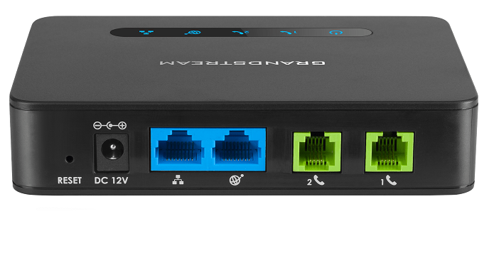 Grandstream HT812 Analog FXS IP Gateway – 2 Port + NAT Router