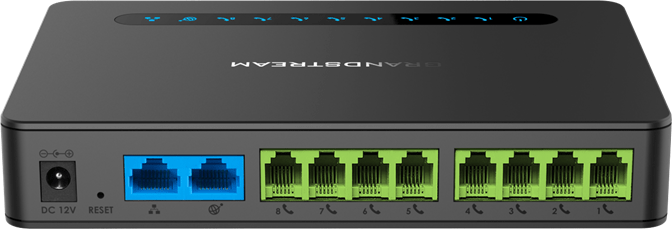 Grandstream HT818 Analog FXS IP Gateway- 8 Port + NAT Router