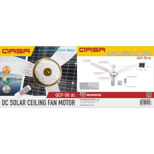 Qasa | Solar Ceiling Fan AC/DC- (N)