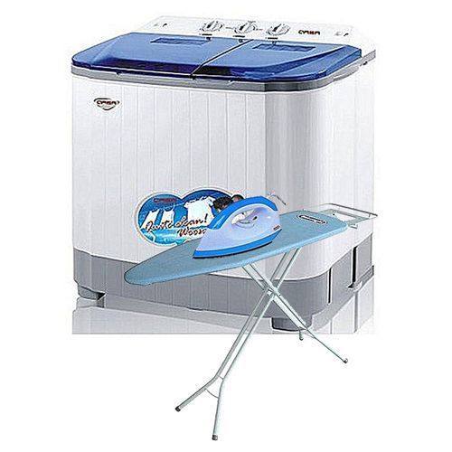 Qasa | Washing Machine8.8kg - With Free Iron ,ironing Board And Omo- (n)