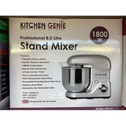 Kitchen Genie | Professional 8litre Stand Mixer- (N)