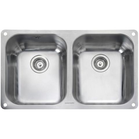 KITCHENCRAFT UNDERMOUNT 2 BOWL SINK SH8650U