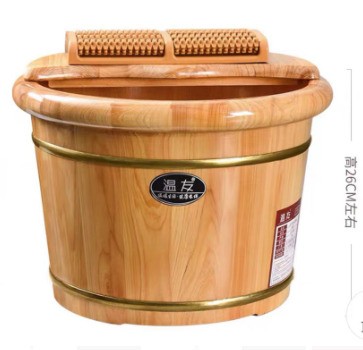 LITE FITNESS SOBFMB Wooden Foot Massage Bucket-deluxe.com.ng