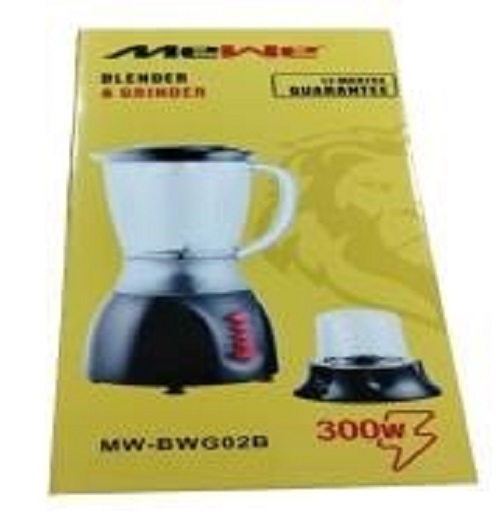 Mewe 1.5L Blender & 300ML Grinder Jar - MW-BWG02B