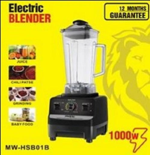 Mewe 1.5L Blender 2000ML Grinder Jar - MW-HSB001B