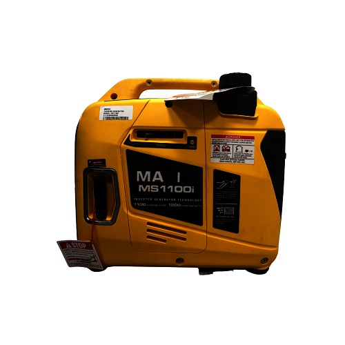 MAXI GENERATOR |1100-MS 1200W |100% COPPER| OIL ALERT| YELLOW D.2 L FUEL TANK|DIGITAL INVERTER