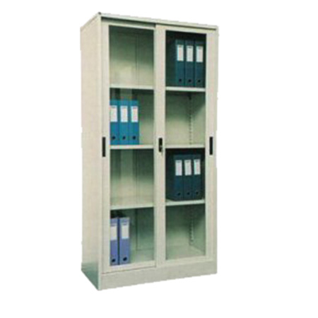 Metal Full-Height Glass Door Cupboard