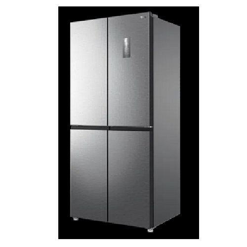 TCL REFRIGERATOR | 429 LITRE, 4 DOOR/CROSS DOOR, INVERTER NO FROST, ELECTRONIC CONTROL, AAT FRESH TECHNOLOGY, HUMIDITY CARE CRISPER, LED LIGHT, GLASS SHELF, INOX - P460CDS