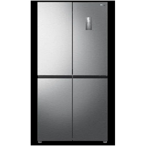 TCL REFRIGERATOR | 429 LITRE, 4 DOOR/CROSS DOOR, INVERTER NO FROST, ELECTRONIC CONTROL, AAT FRESH TECHNOLOGY, HUMIDITY CARE CRISPER, LED LIGHT, GLASS SHELF, INOX - P460CDS