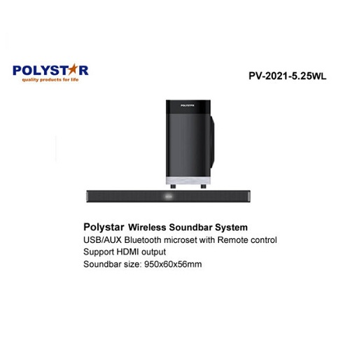 Polystar Tower Sound Bar System | PV-2021-5.25WL