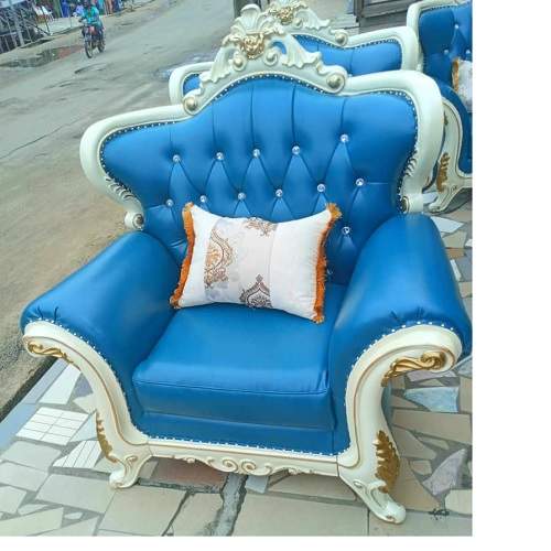 QUALITY DESIGNED 7 SEATERS SOFA CHAIRS BLUE COLOR (DEEM)