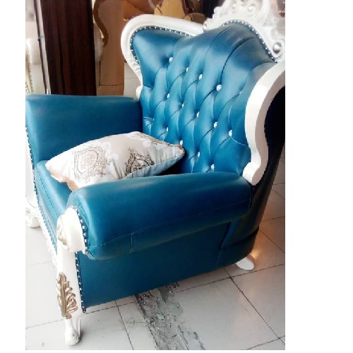 QUALITY DESIGNED 7 SEATERS SOFA CHAIRS BLUE COLOR (DEEM)