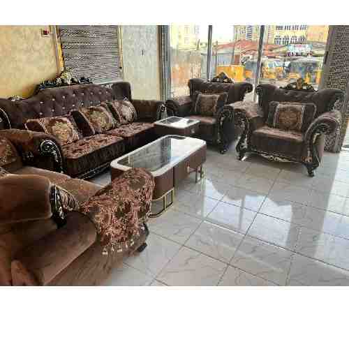 QUALITY DESIGNED 7 SEATERS SOFA WITHOUT CENTER TABLE -AVAILABLE (AUSFUR)