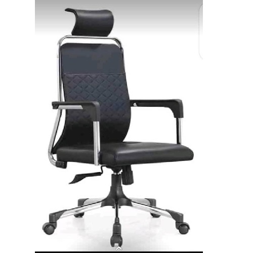 QUALITY DESIGNED BLACK EXECUTIVE CHAIR WITH HEAD REST - AVAILABLE (NOFU)