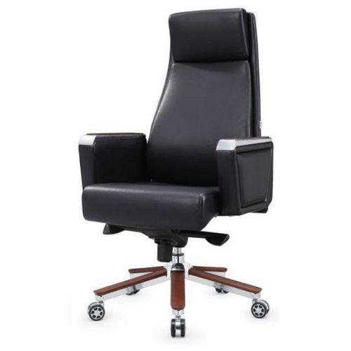 QUALITY DESIGNED BLACK EXECUTIVE OFFICE CHAIR  - AVAILABLE (NOFU)