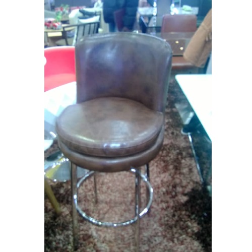 QUALITY DESIGNED BROWN  ROUND BAR STOOLS- AVAILABLE (ROMIN)