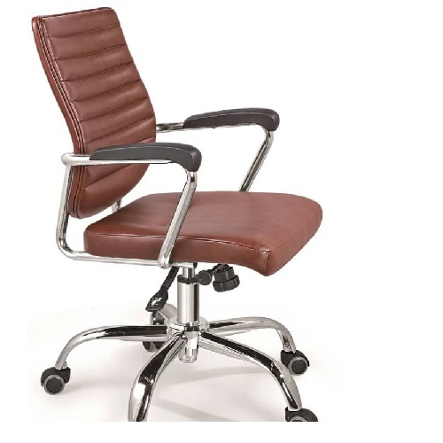 QUALITY DESIGNED BROWN EXECUTIVE OFFICE CHAIR - AVAILABLE (NOFU)