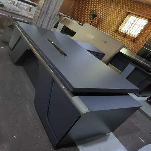 QUALITY DESIGNED GRAY OFFICE TABLE - AVAILABLE (AUFUR)