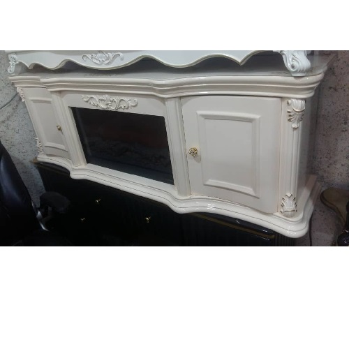 QUALITY DESIGNED WHITE TV CABINET - AVAILABLE (MOBIN