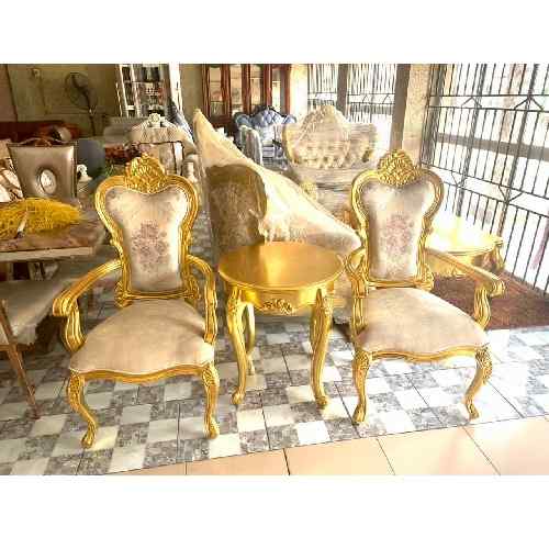 QUALITY TWO SET OF CHAIRS & ONE SIDE STOOL  (EKIN)