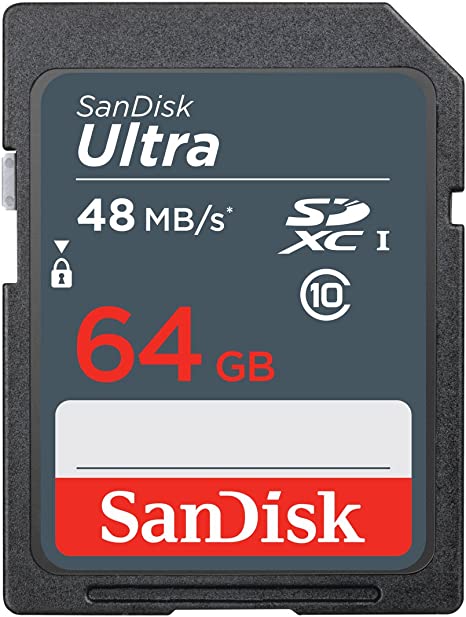 Sandisk 64GB Ultra SDXC Memory Card For Camera (DAME)