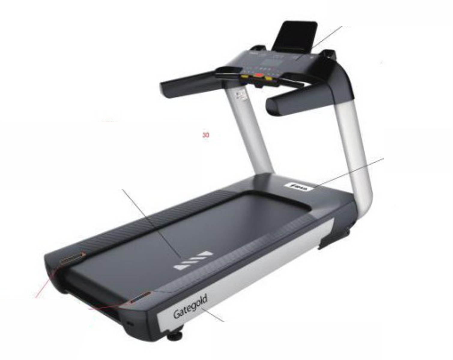 Gategold SH9100 Commercial Treadmill- deluxe.com.ng