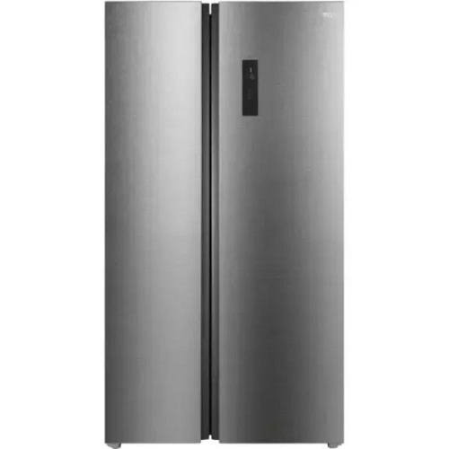 TCL REFRIGERATOR | 597 LITRE, SIDE BY SIDE, INVERTER NO FROST, ELECTRONIC CONTROL, AAT FRESH TECHNOLOGY, HUMIDITY CARE CRISPER, LED LIGHT, GLASS SHELF, INOX - P650SBG