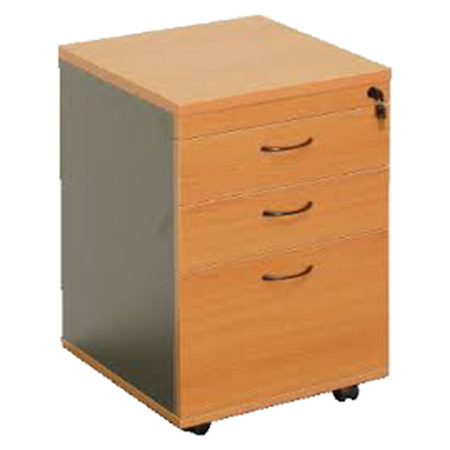 Wooden Pedestal (Mobile-Drawer) (PROMO)