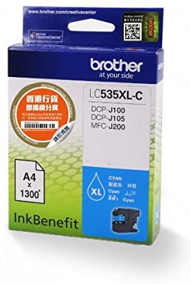 Brother lc-535xlc Cyan Ink Cartridge