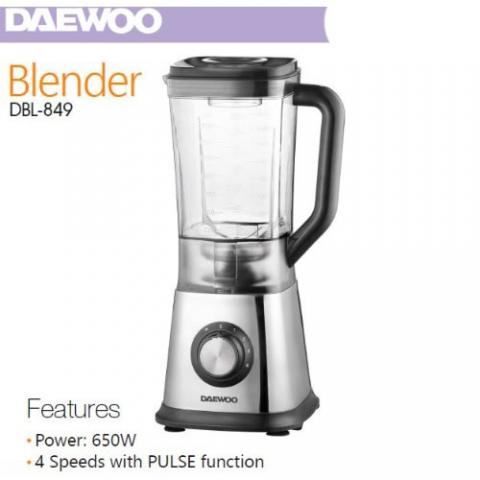 DAEWOO ELECTRIC BLENDER DBL-849|650W|4 SPEED|1.75L