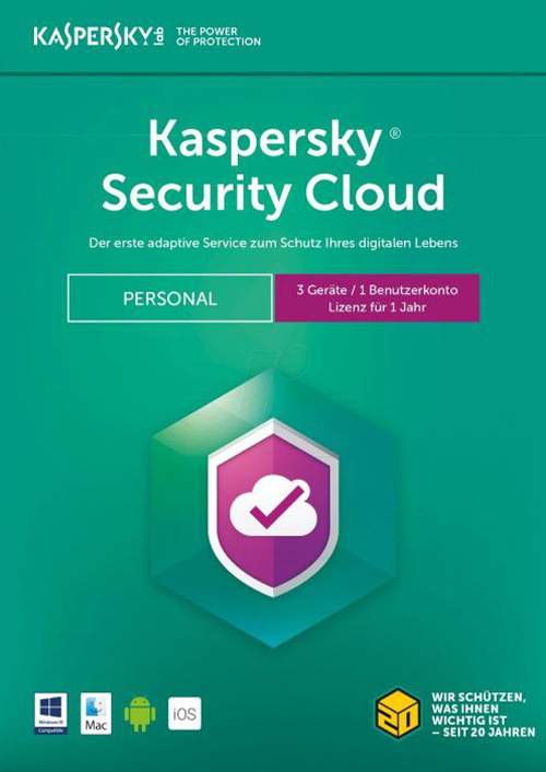 Kaspersky Security Cloud - Personal Africa Edition. 3-Device; 1-Account KPM 1 year Base Download Pack KL1923QDCFS