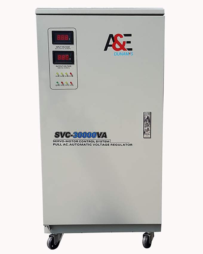 A&E Dunamis 30KVA Servo Single Stabilizer 130V-260V