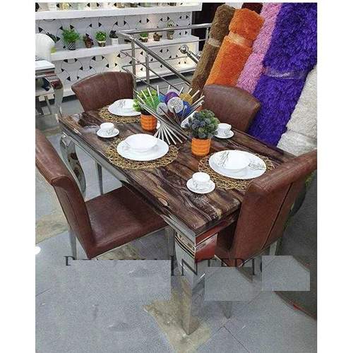 Marble Dining Table Sittings Chairs By Six Seater