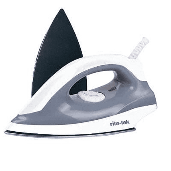 RITE-TEK DRY IRON 1000W NON STICK SOLE PLATE TEMPERATURE CONTROL