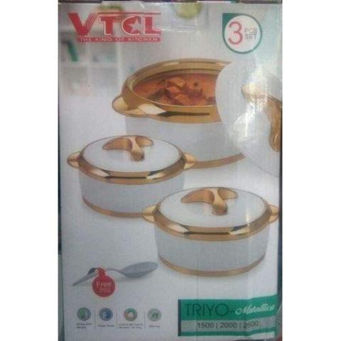 VTCL 3 Pcs Insulated Serving Dish (N)