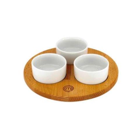 Master Chef Serving Board With Bowl, Beige (N)