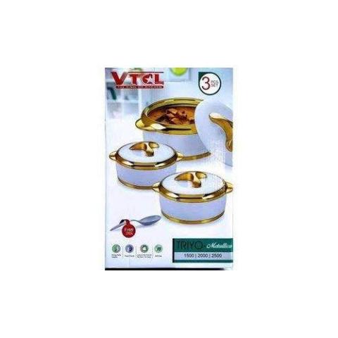 VTCL Sweet Insulated Serving Dish Hot Pot- 3 Pieces (N)