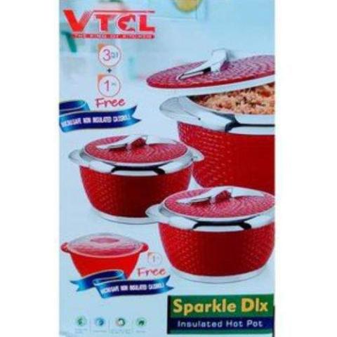 VTCL Insulated Serving Dish Hot Pot- 3 Pieces (N)