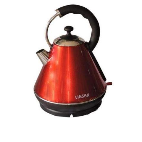 Linsan | Pyramid Fast-Boil Kettle 1.8 Litres (LIN 504)- Red- (N)