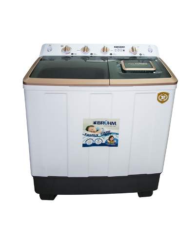 Bruhm Washing Machine |  BWT- 120H Semi-Automatic Top Loader Washing Machine 12 kg 