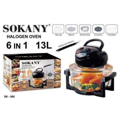 Sokany | 13 Litres Convection Cooking Halogen Air Fryer + Oven- (N)