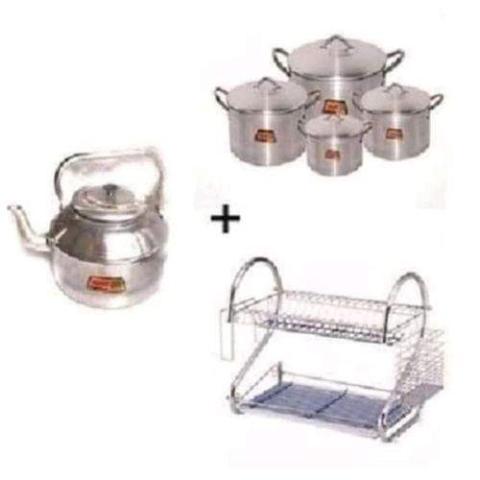 Tower | Cooking Pots, Kettle & Plates Rack- (N)